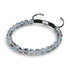 Milchstraße | Silber | Galaxie Glas Makramee Perlen Armband